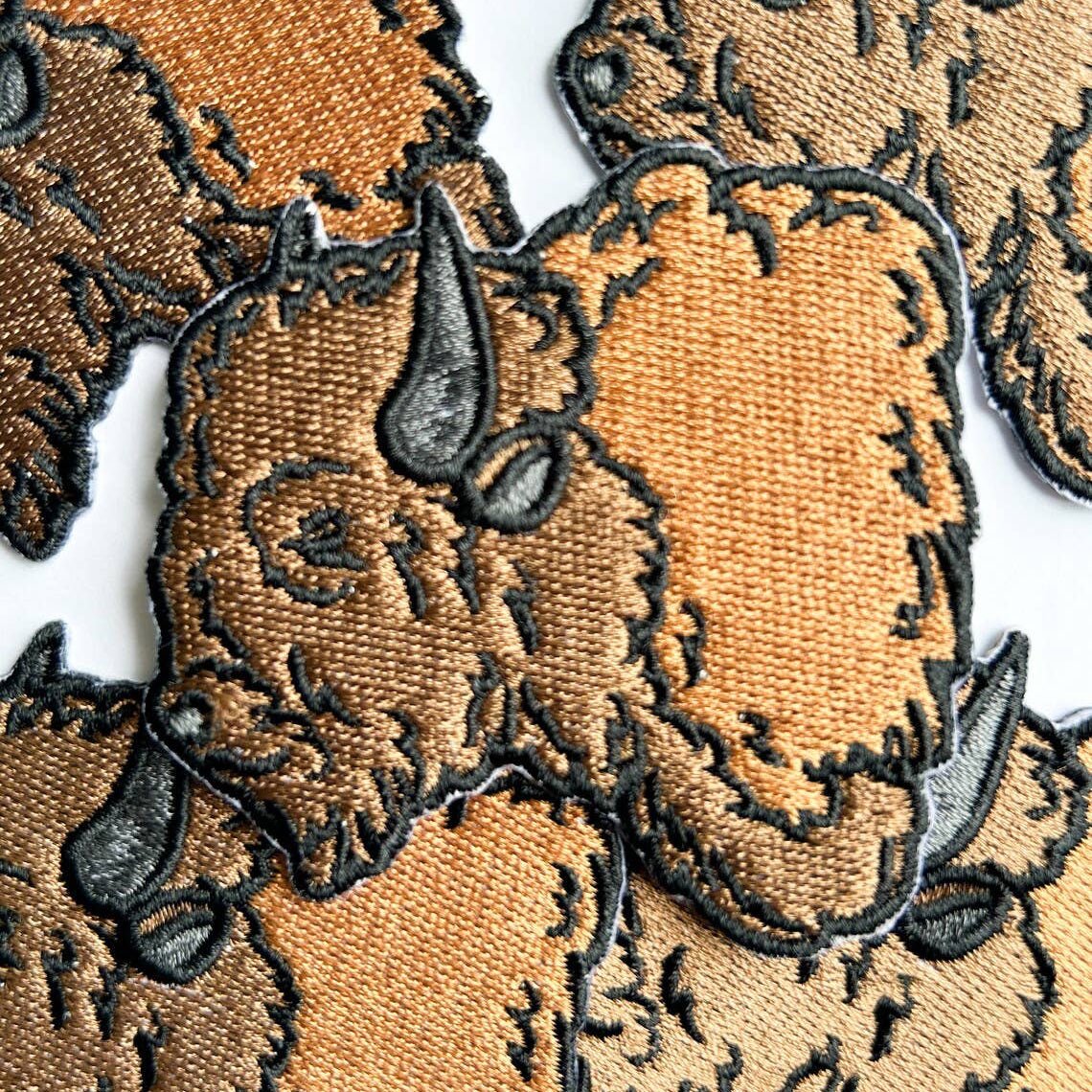 LEFT Bison Buffalo Embroidered Iron On Patch - Wander Together Outfitters
