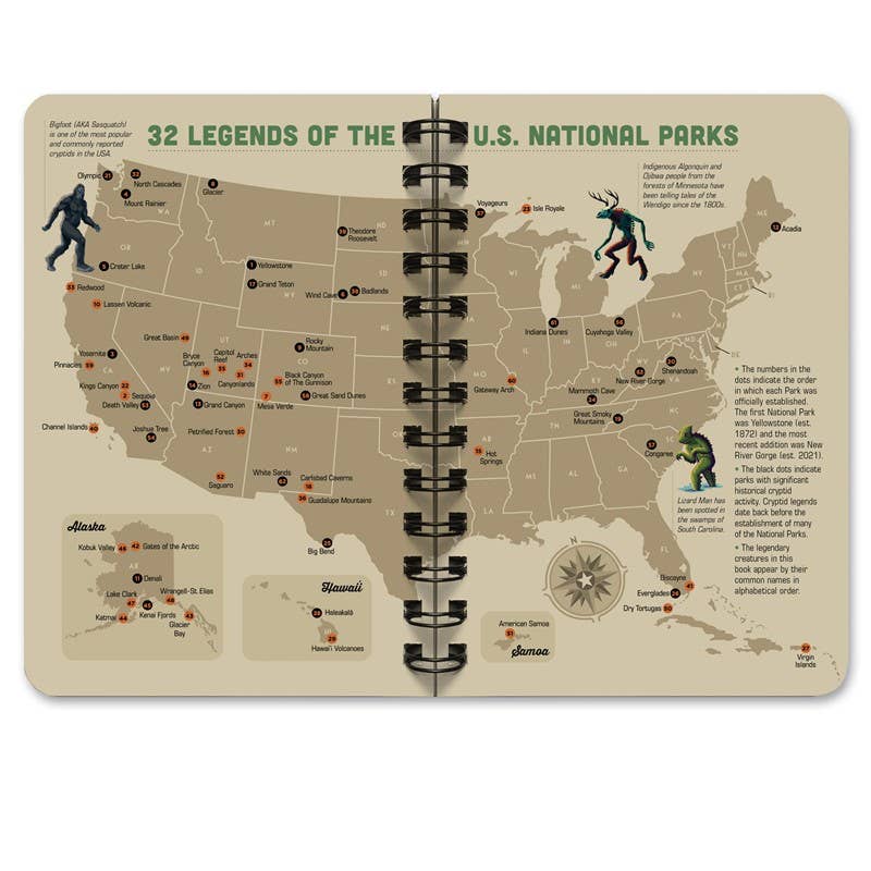 Legends of the National Parks Guide Book - Wander Together Outfitters