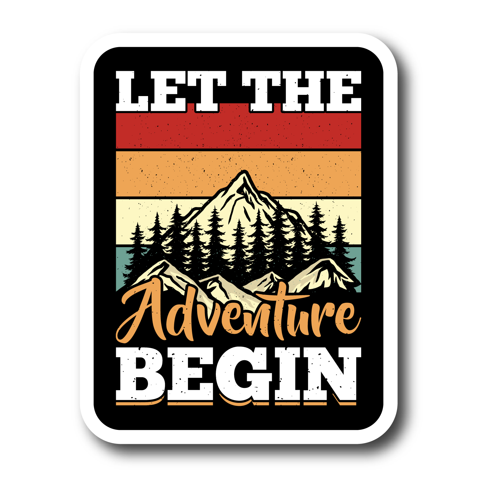 "Let The Adventure Begin" Sticker Vinyl Decal - Wander Together Outfitters
