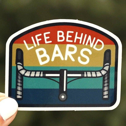 "Life Behind Bars" Cyclist Decal Sticker - Wander Together Outfitters