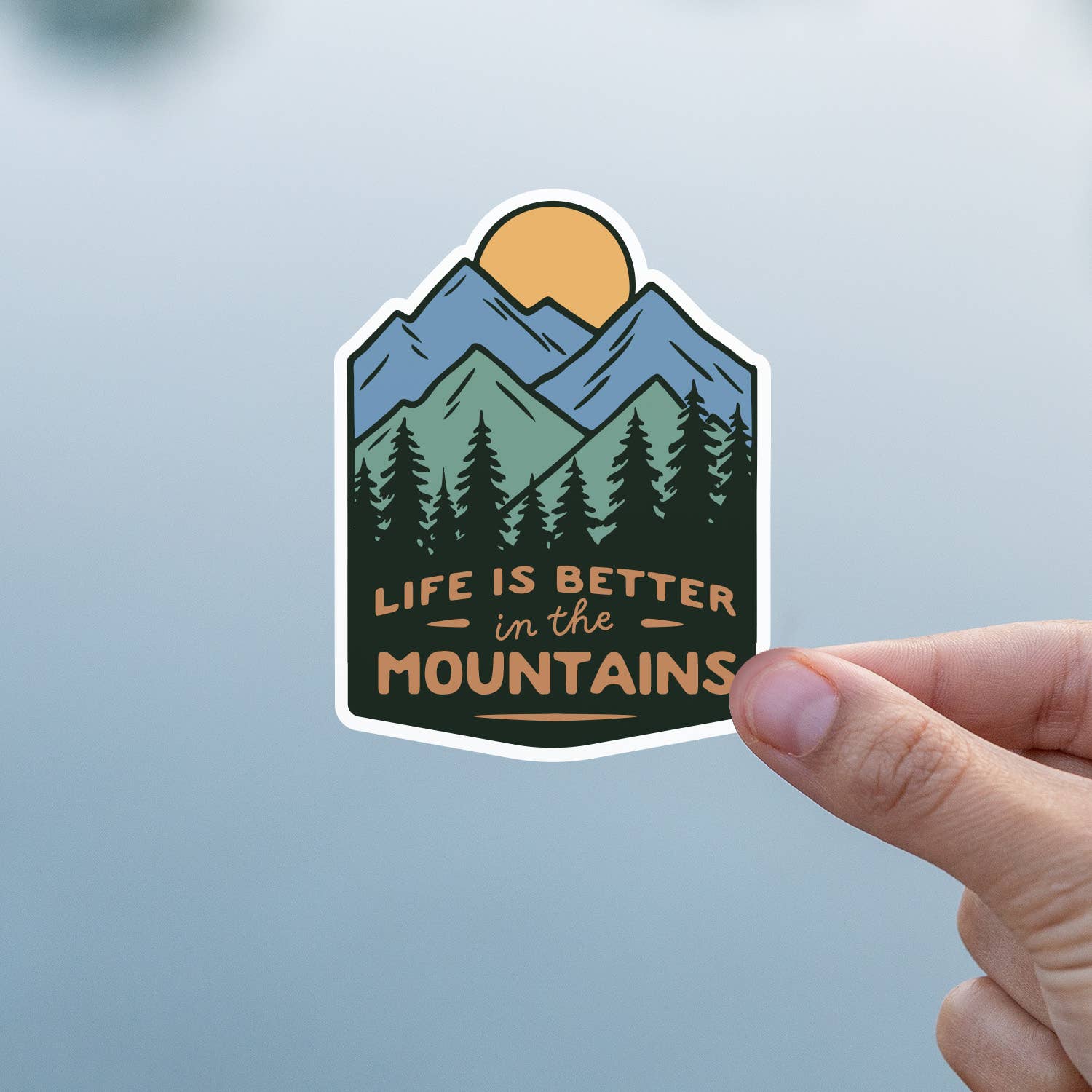 "Life is Better in the Mountains" Vinyl Sticker - Wander Together Outfitters