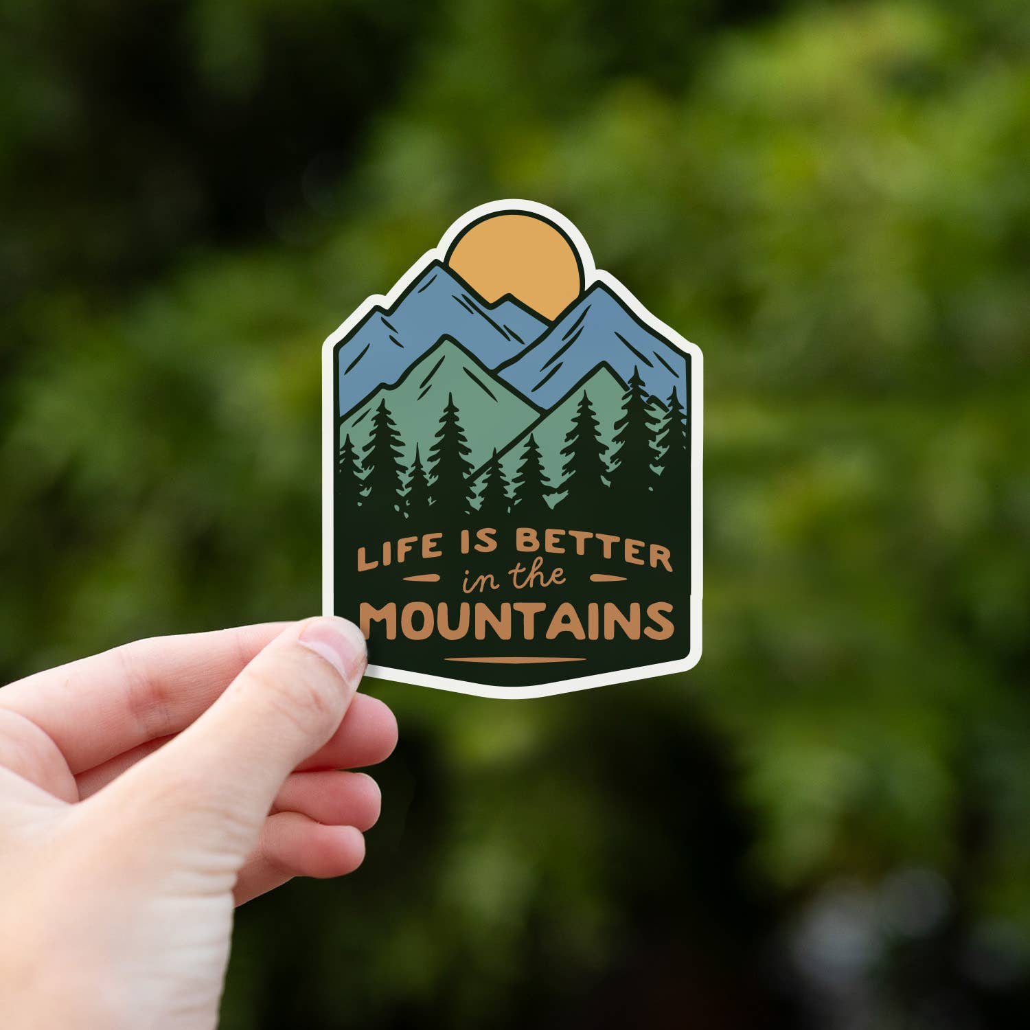 "Life is Better in the Mountains" Vinyl Sticker - Wander Together Outfitters