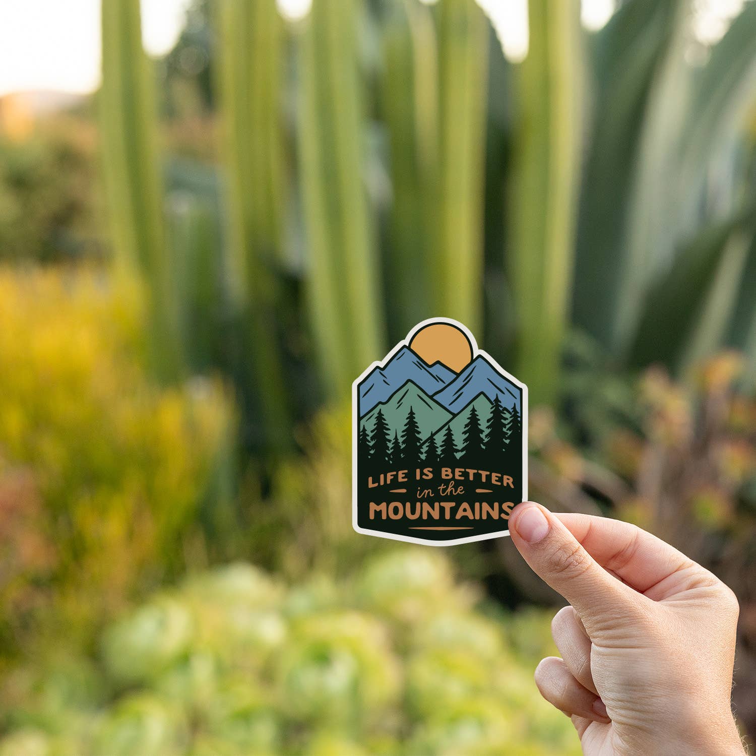 "Life is Better in the Mountains" Vinyl Sticker - Wander Together Outfitters