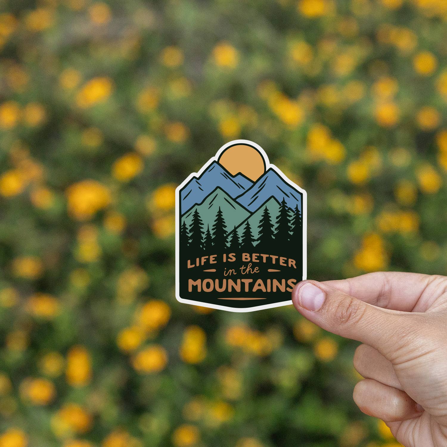 "Life is Better in the Mountains" Vinyl Sticker - Wander Together Outfitters