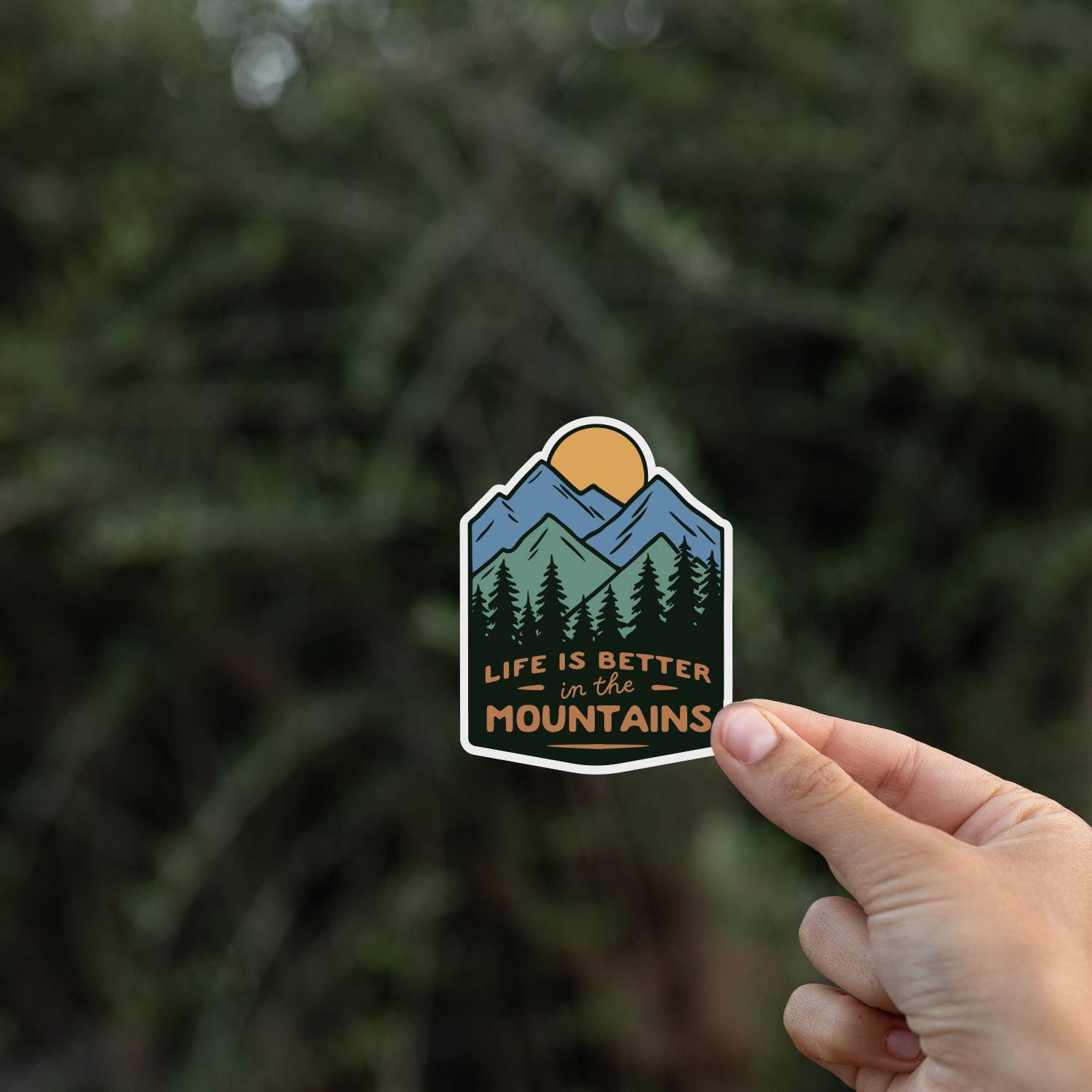 "Life is Better in the Mountains" Vinyl Sticker - Wander Together Outfitters
