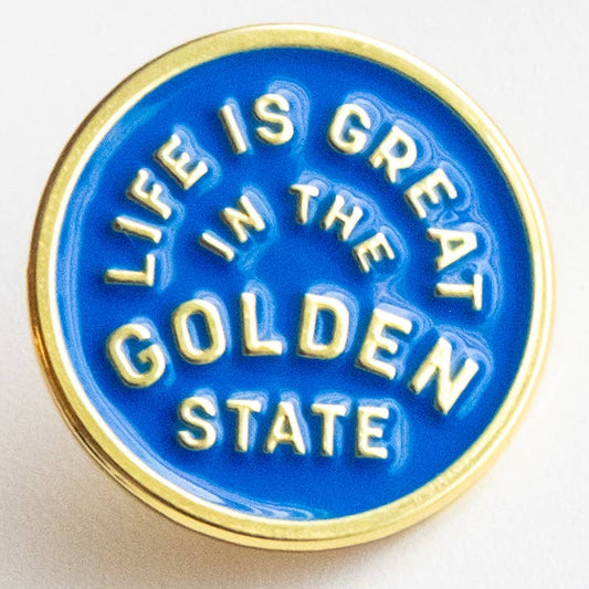 "Life Is Great In The Golden State" California Enamel Pin - Wander Together Outfitters