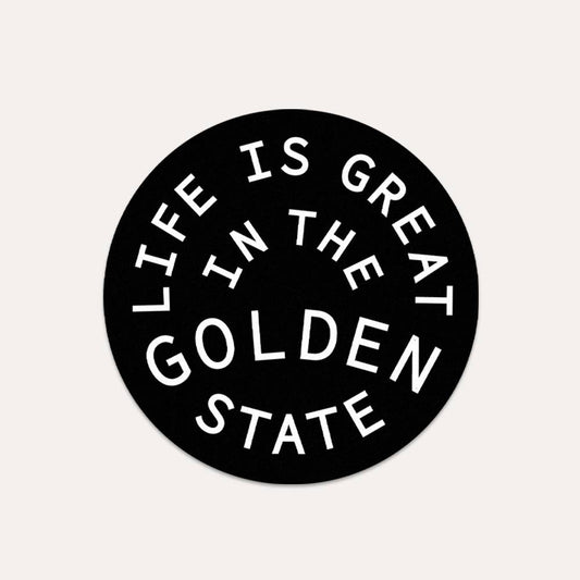 "Life Is Great In The Golden State" Vinyl Sticker - Wander Together Outfitters