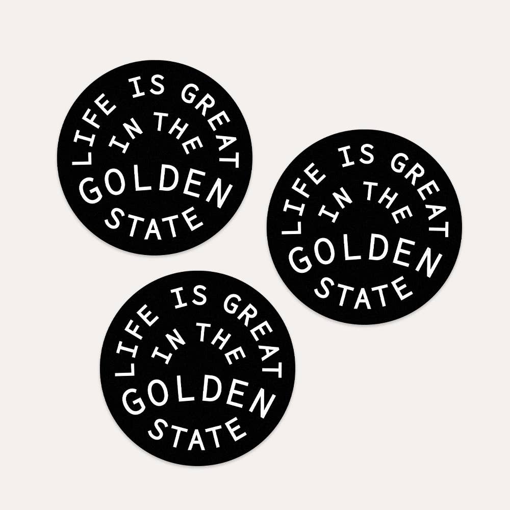 "Life Is Great In The Golden State" Vinyl Sticker - Wander Together Outfitters