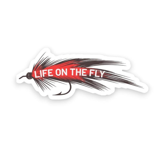 "Life on the Fly" Fishing Sticker - Wander Together Outfitters