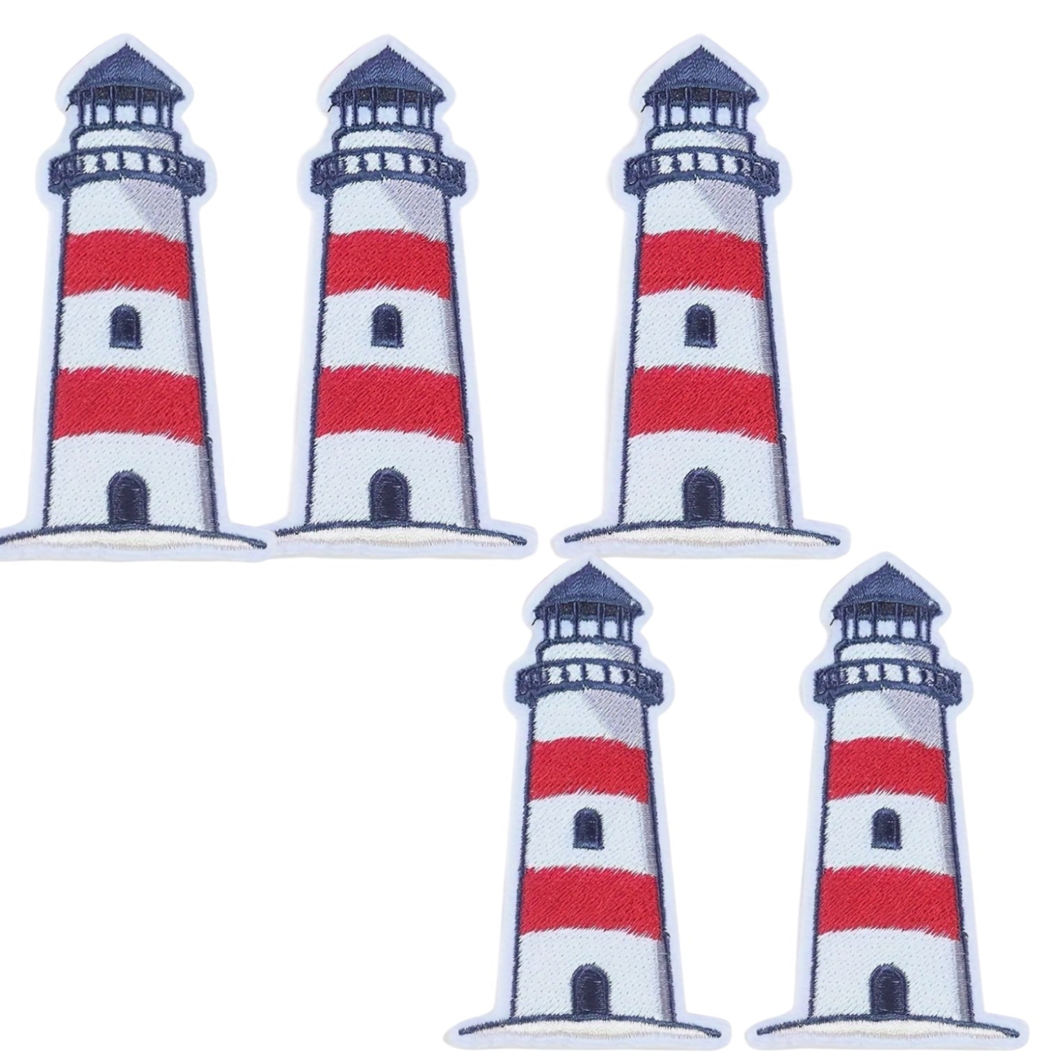 Lighthouse Iron On Patches - Wander Together Outfitters
