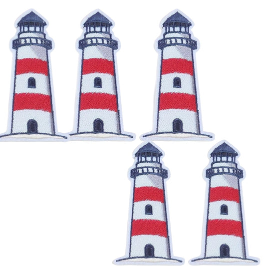 Lighthouse Iron On Patches - Wander Together Outfitters