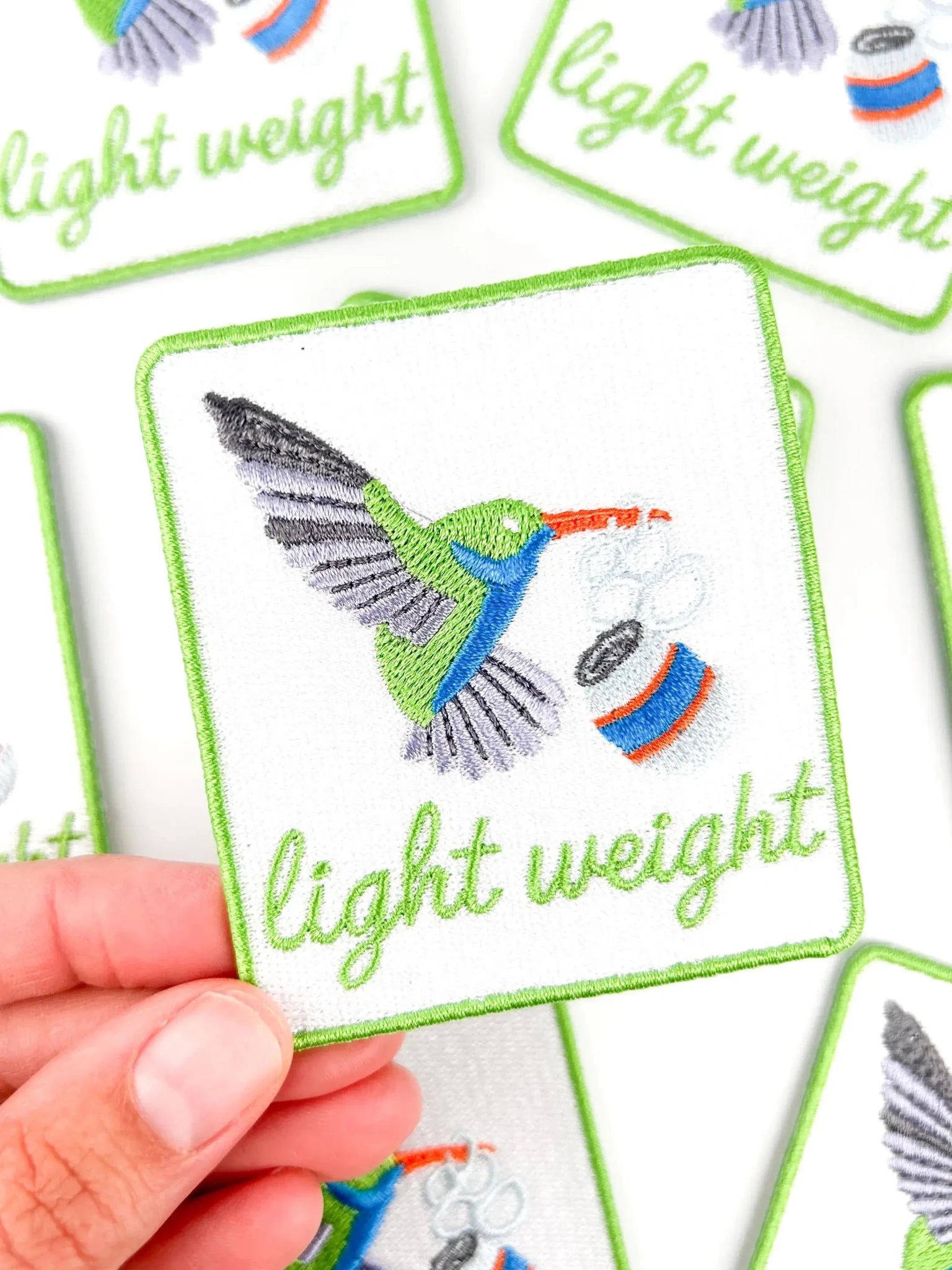 "Lightweight" Hummingbird Embroidered Iron On Patch - Wander Together Outfitters