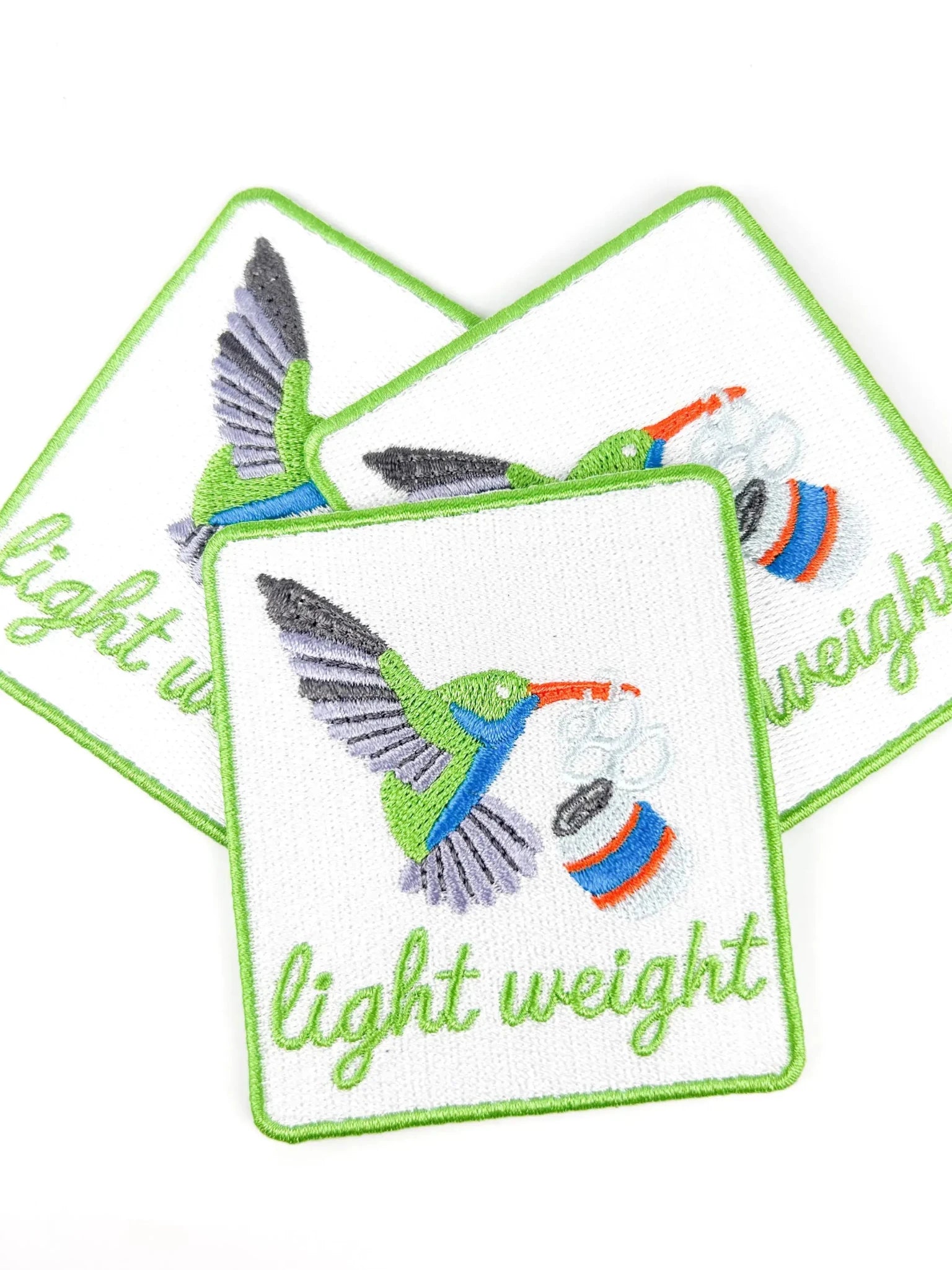 "Lightweight" Hummingbird Embroidered Iron On Patch - Wander Together Outfitters