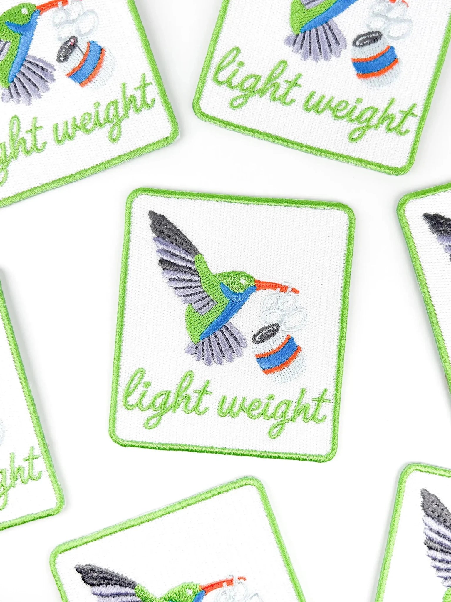 "Lightweight" Hummingbird Embroidered Iron On Patch - Wander Together Outfitters