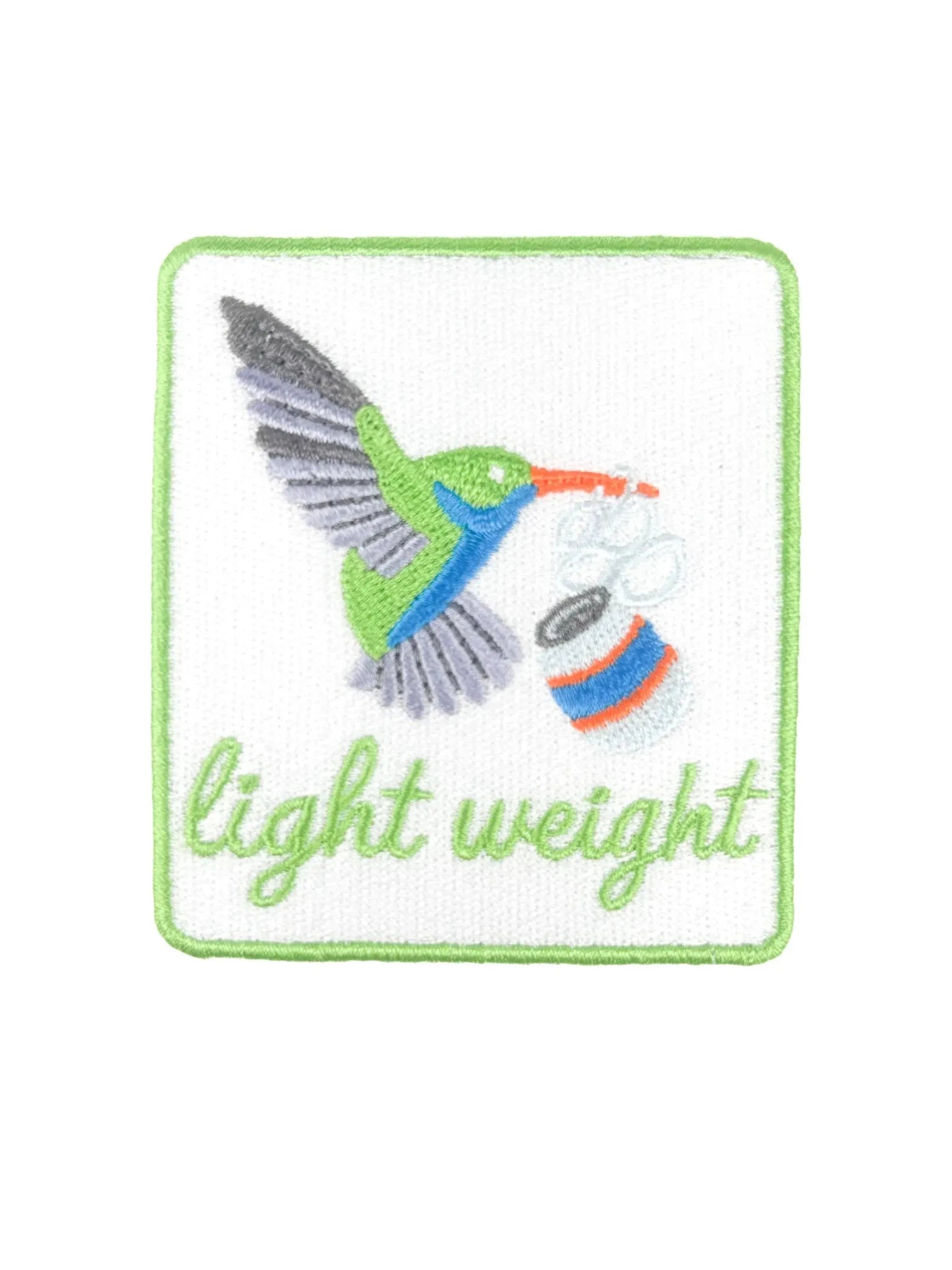 "Lightweight" Hummingbird Embroidered Iron On Patch - Wander Together Outfitters