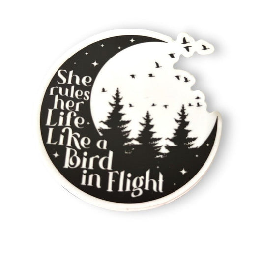 "Like A Bird in Flight" Vinyl Sticker - Wander Together Outfitters