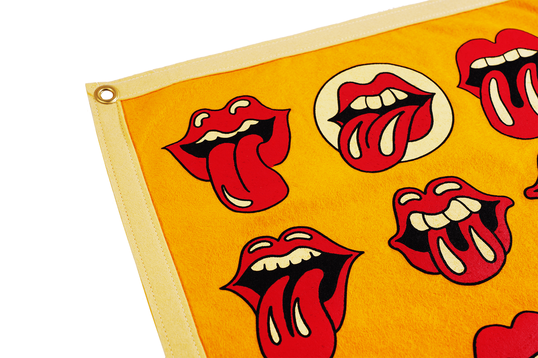 Lips Camp Flag • The Rolling Stones x Oxford Pennant - Wander Together Outfitters