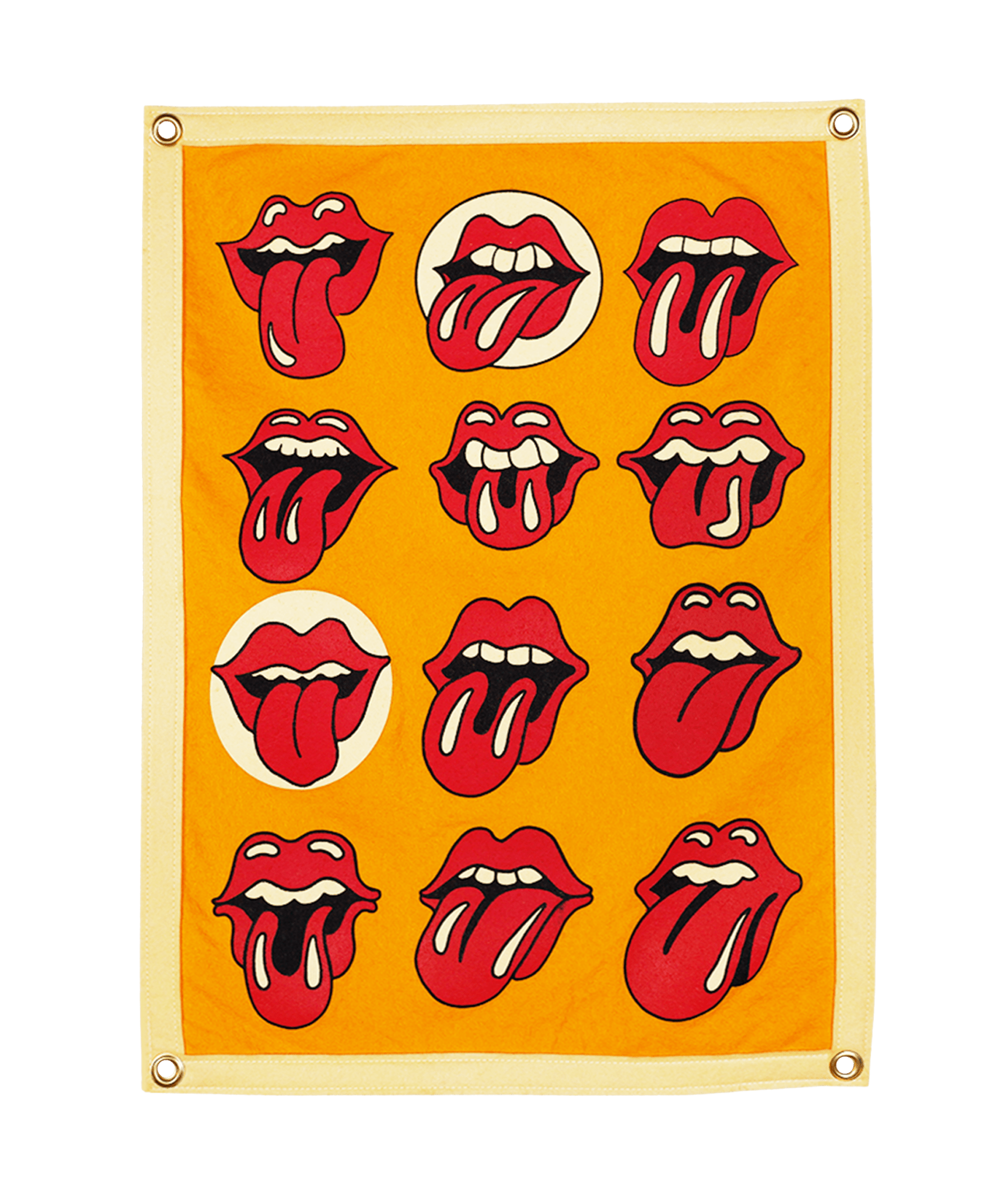 Lips Camp Flag • The Rolling Stones x Oxford Pennant - Wander Together Outfitters
