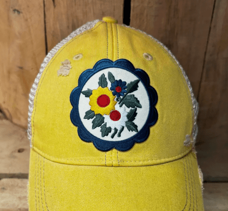 Little Flower Patch Hat (Citrus) SALE - Wander Together Outfitters