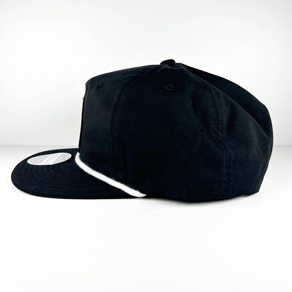 "Live Fast Surf Slow" Embroidered Patch Black Rope Unisex Surfing Hat - Wander Together Outfitters