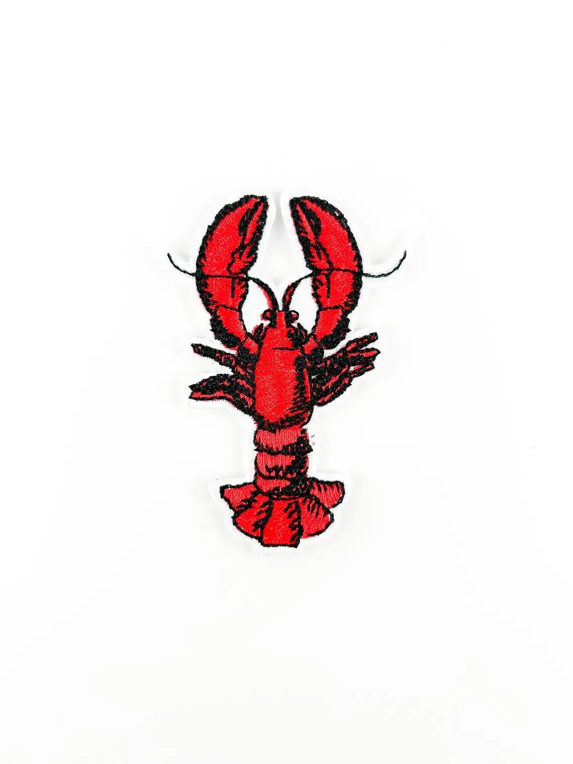 Lobster Embroidered Iron on Patch Beach Marine Life Nature - Wander Together Outfitters