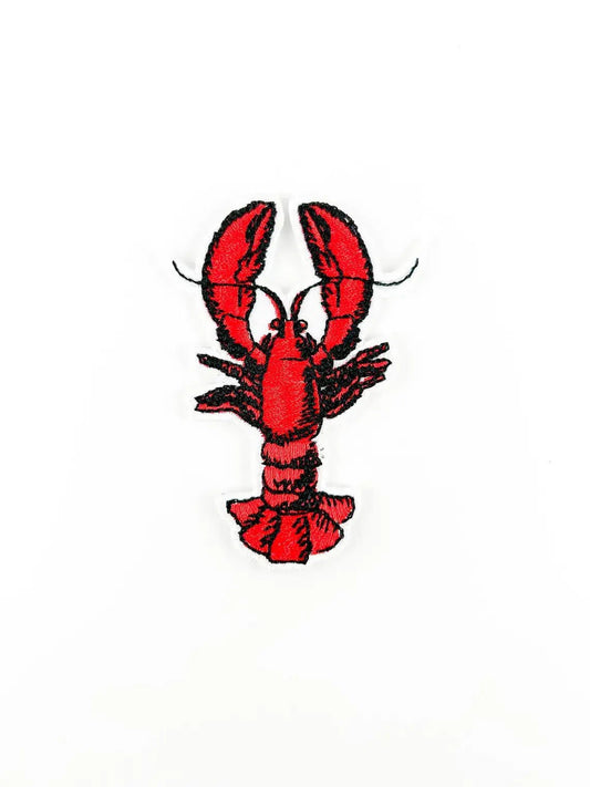 Lobster Embroidered Iron on Patch Beach Marine Life Nature - Wander Together Outfitters
