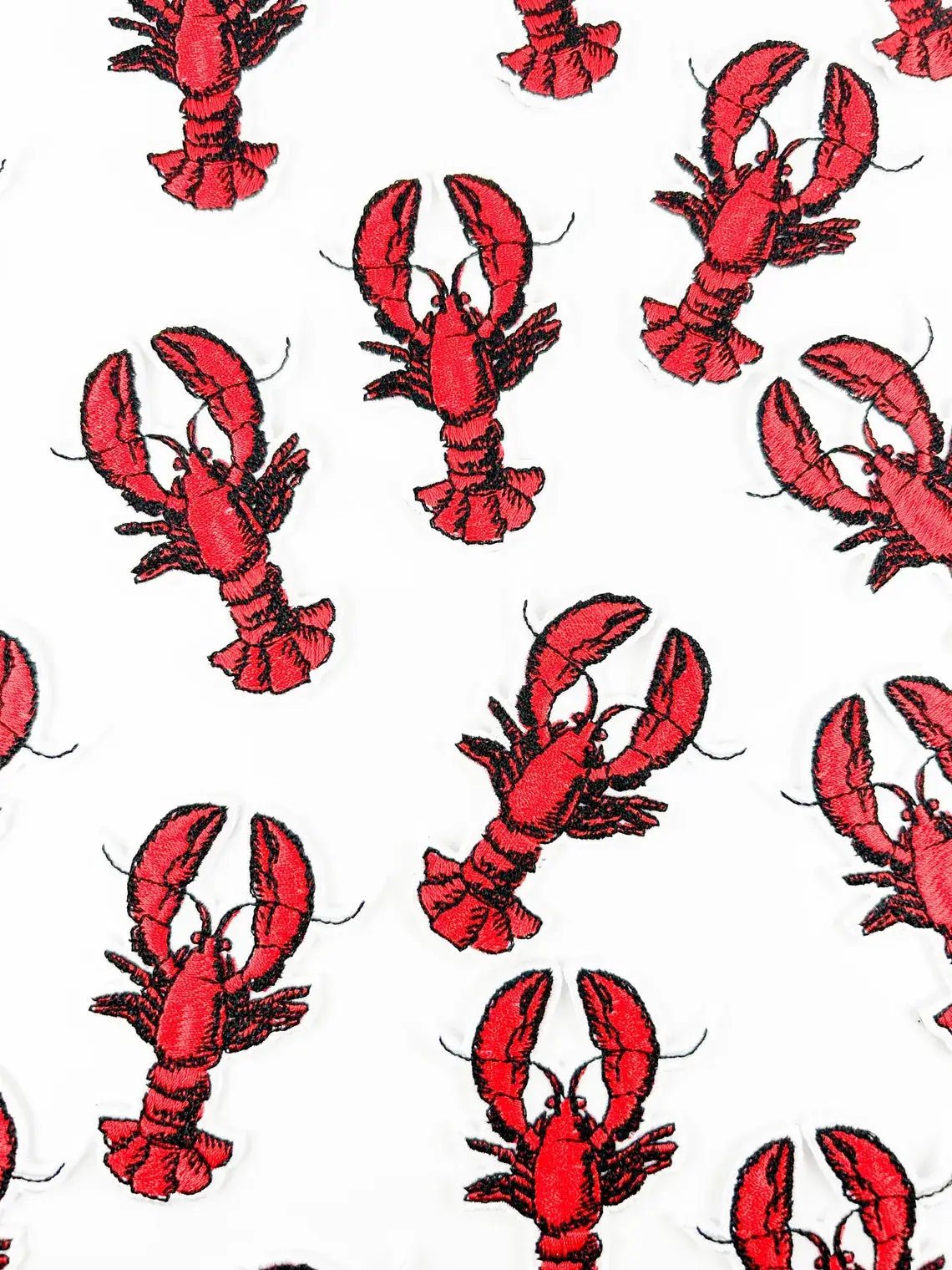 Lobster Embroidered Iron on Patch Beach Marine Life Nature - Wander Together Outfitters