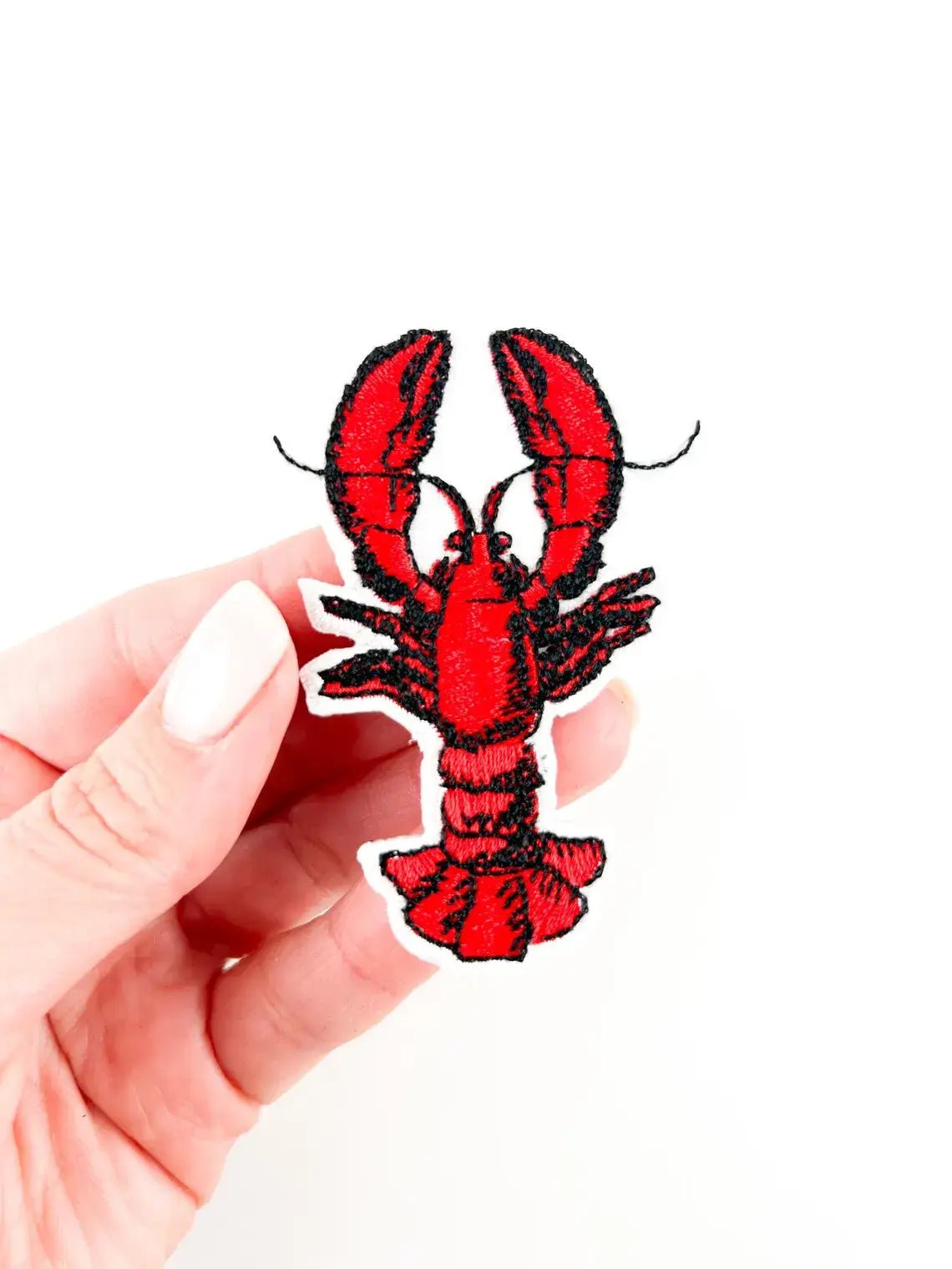 Lobster Embroidered Iron on Patch Beach Marine Life Nature - Wander Together Outfitters