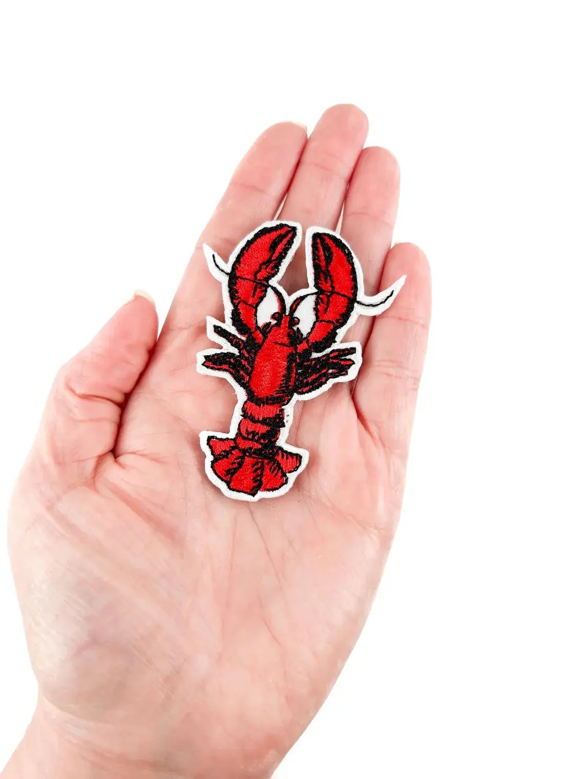 Lobster Embroidered Iron on Patch Beach Marine Life Nature - Wander Together Outfitters