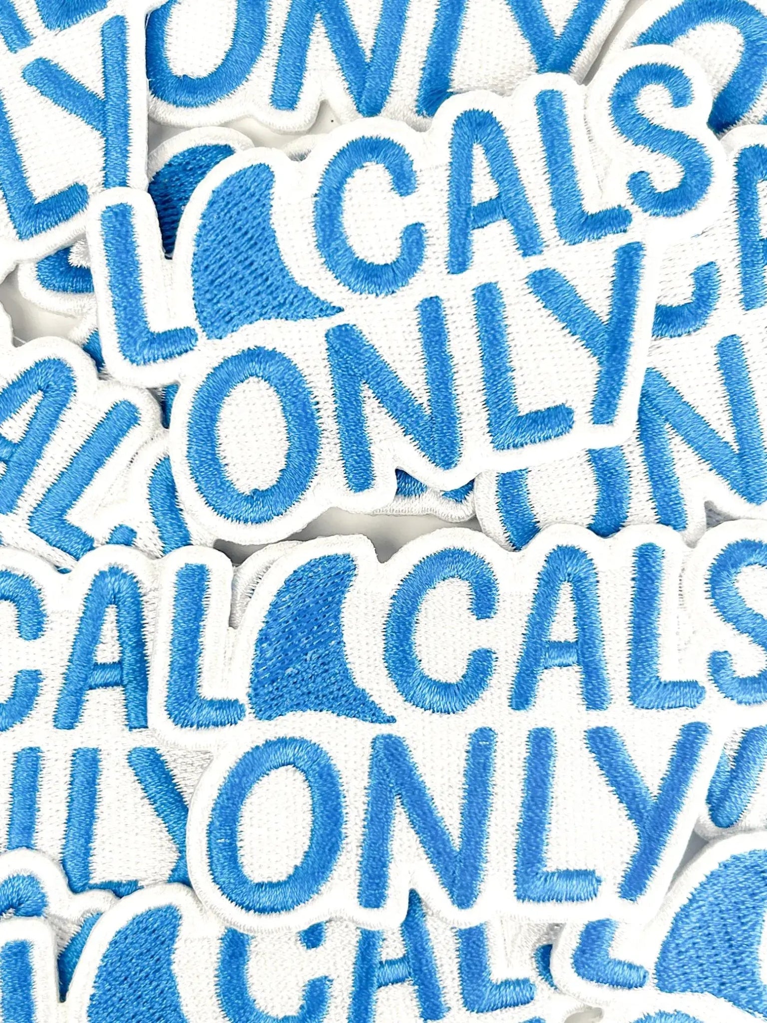 "Locals Only" Embroidered Iron On Shark Patch - Wander Together Outfitters