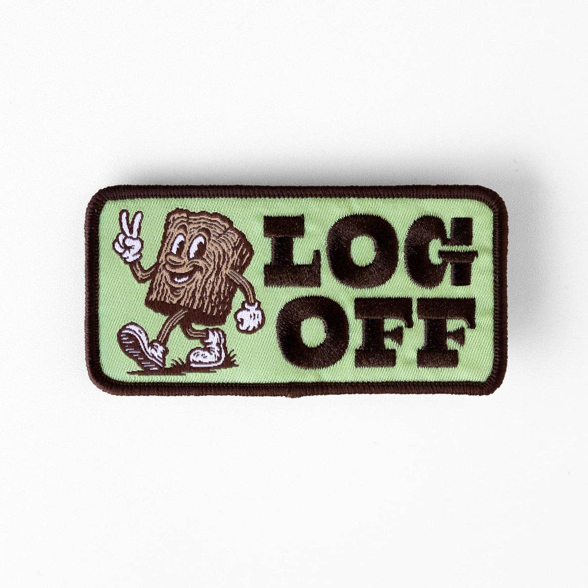 "Log Off" Iron On Patch - Wander Together Outfitters