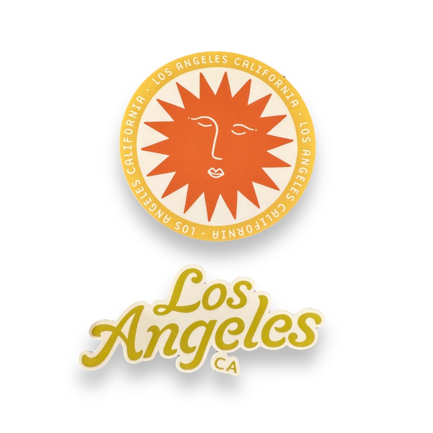 Los Angeles Sunny California Sun Vinyl Stickers (Various) - Wander Together Outfitters