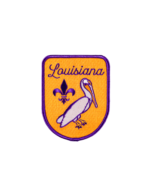 Louisiana Embroidered Iron On Patch - Wander Together Outfitters