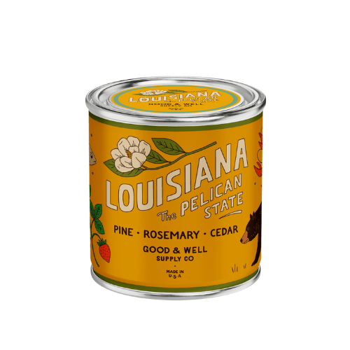 Louisiana State Candle (Pine, Rosemary, Cedar) - Wander Together Outfitters