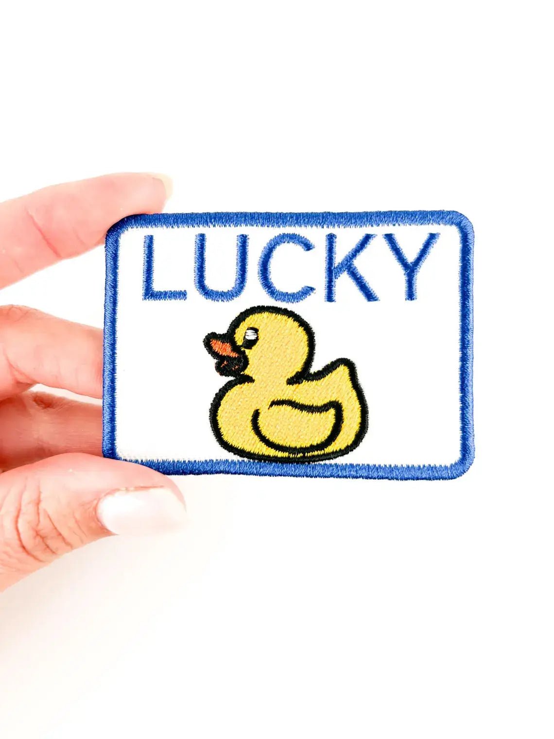 "Lucky Duck" Embroidered Iron On Patch - Wander Together Outfitters