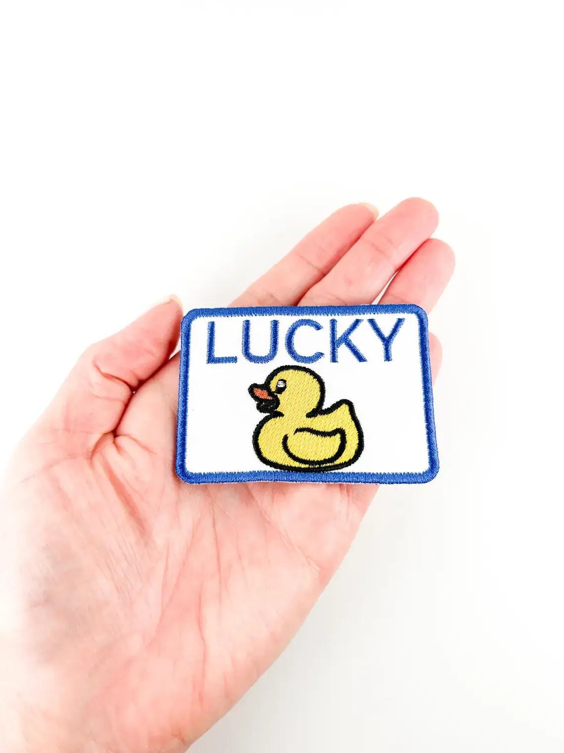 "Lucky Duck" Embroidered Iron On Patch - Wander Together Outfitters