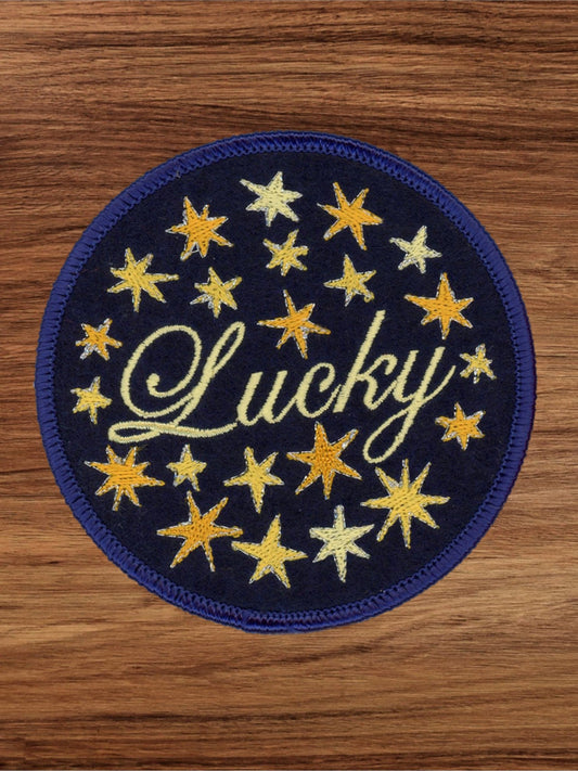 "Lucky" Star Sew or Iron On Patch - Wander Together Outfitters