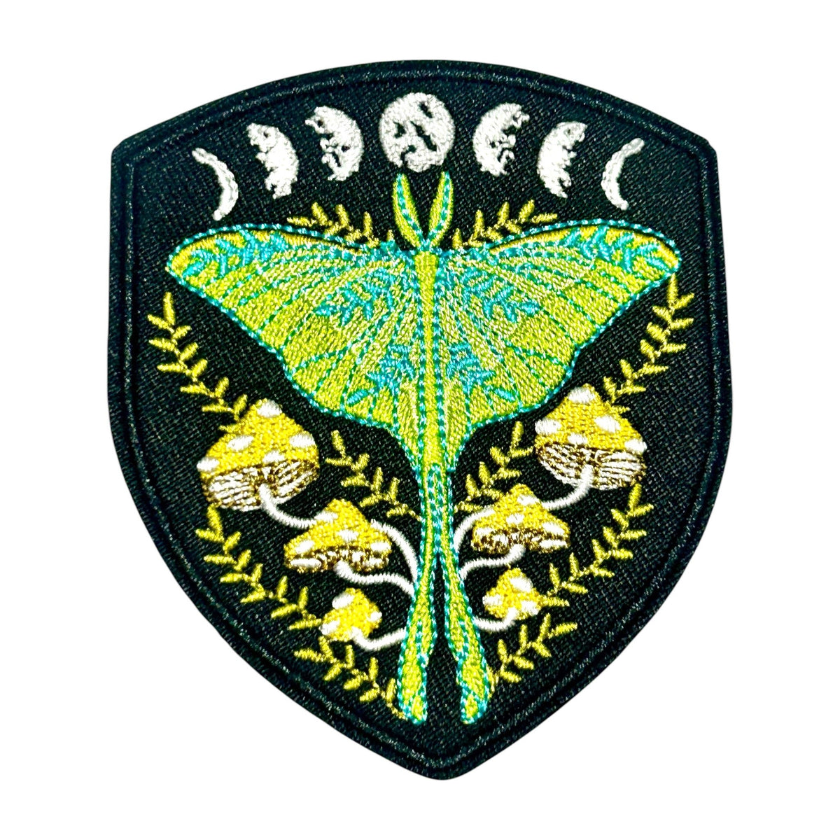 Luna Moth Iron On Patch - Wander Together Outfitters