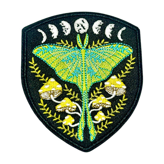 Luna Moth Iron On Patch - Wander Together Outfitters