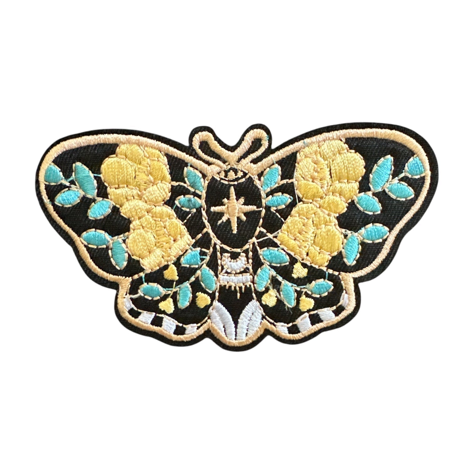 Lunar Moth and Butterfly Iron On Embroidered Patches (Various) - Wander Together Outfitters