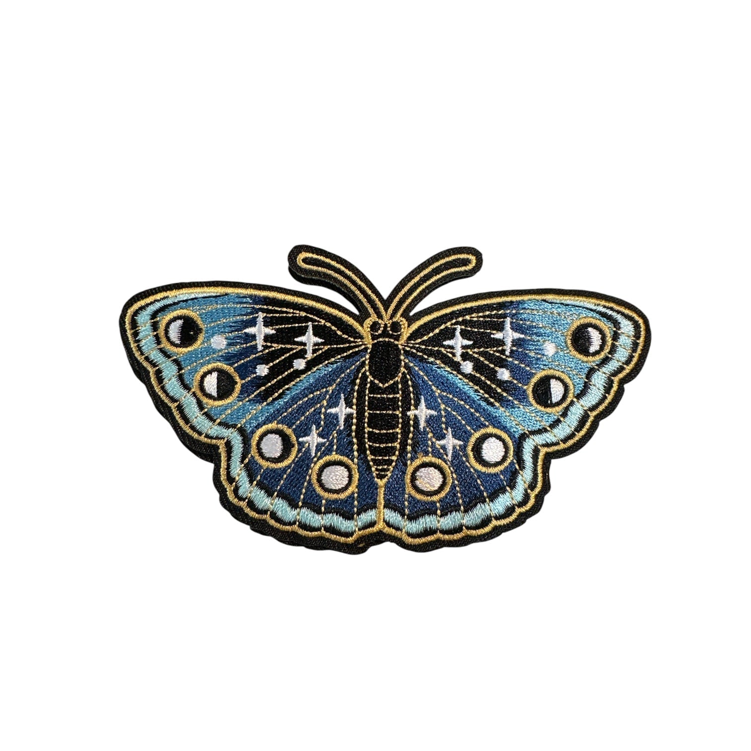 Lunar Moth Iron - On Embroidered Patches - Wander Together Outfitters