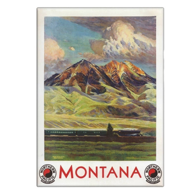 Magnet - "Montana - Northern Pacific" Poster Reproduction - Wander Together Outfitters