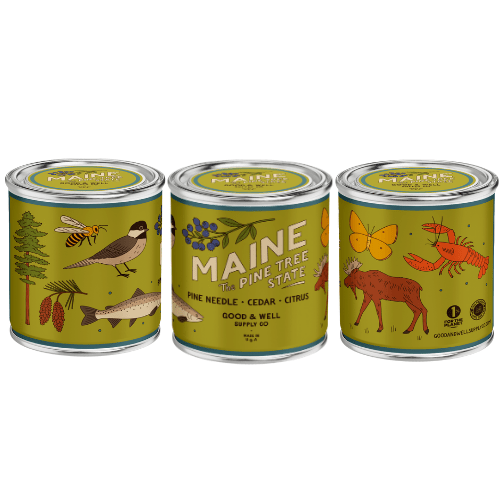 Maine State Candle (Pine, Cedar, Citrus) - Wander Together Outfitters