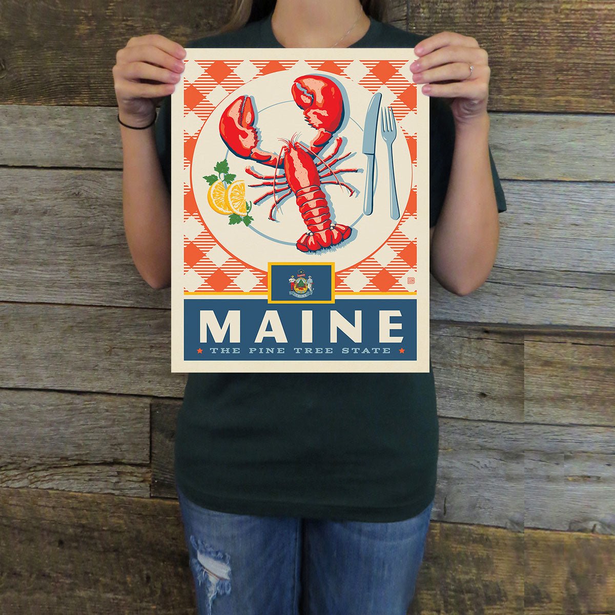 Maine (State Pride) Art Print - Wander Together Outfitters