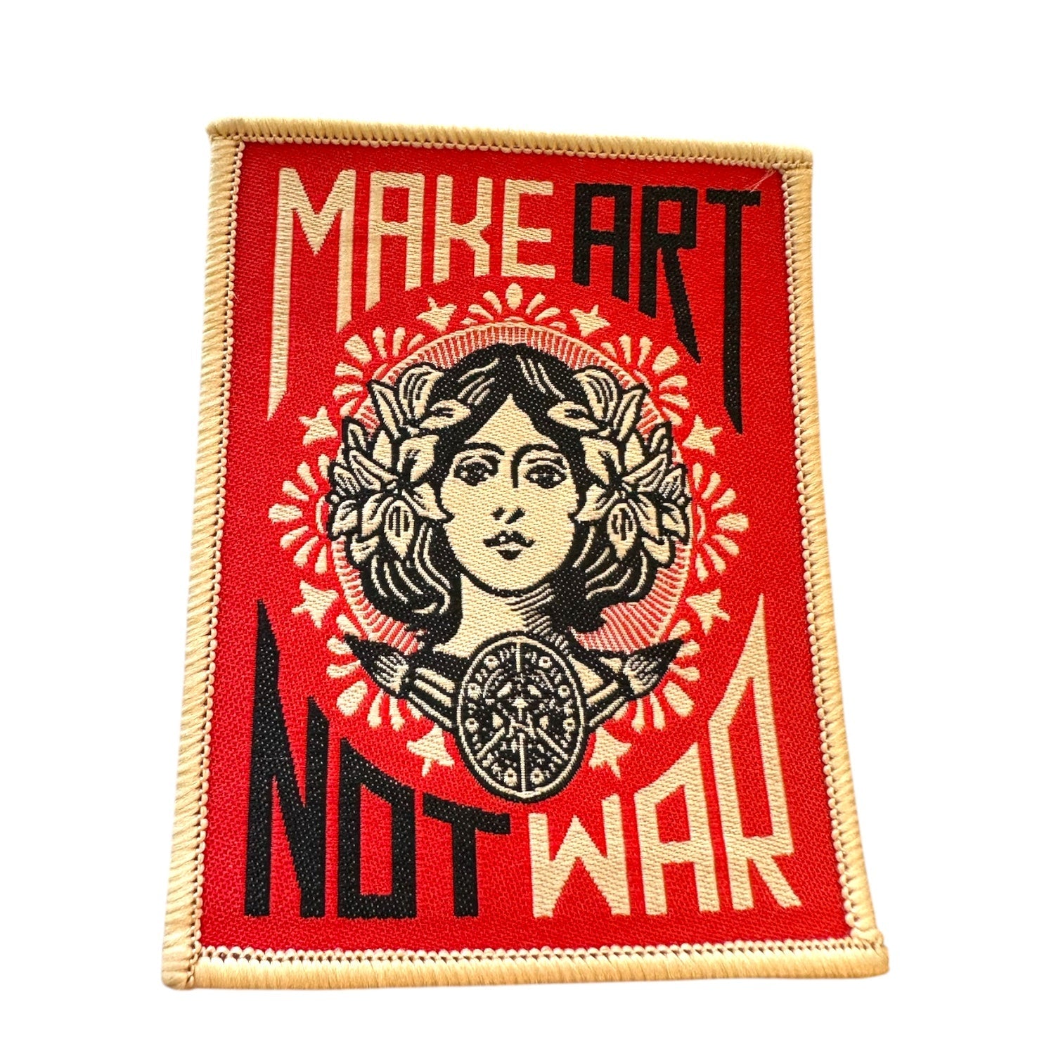 “Make Art Not War” Iron On Patch - Wander Together Outfitters