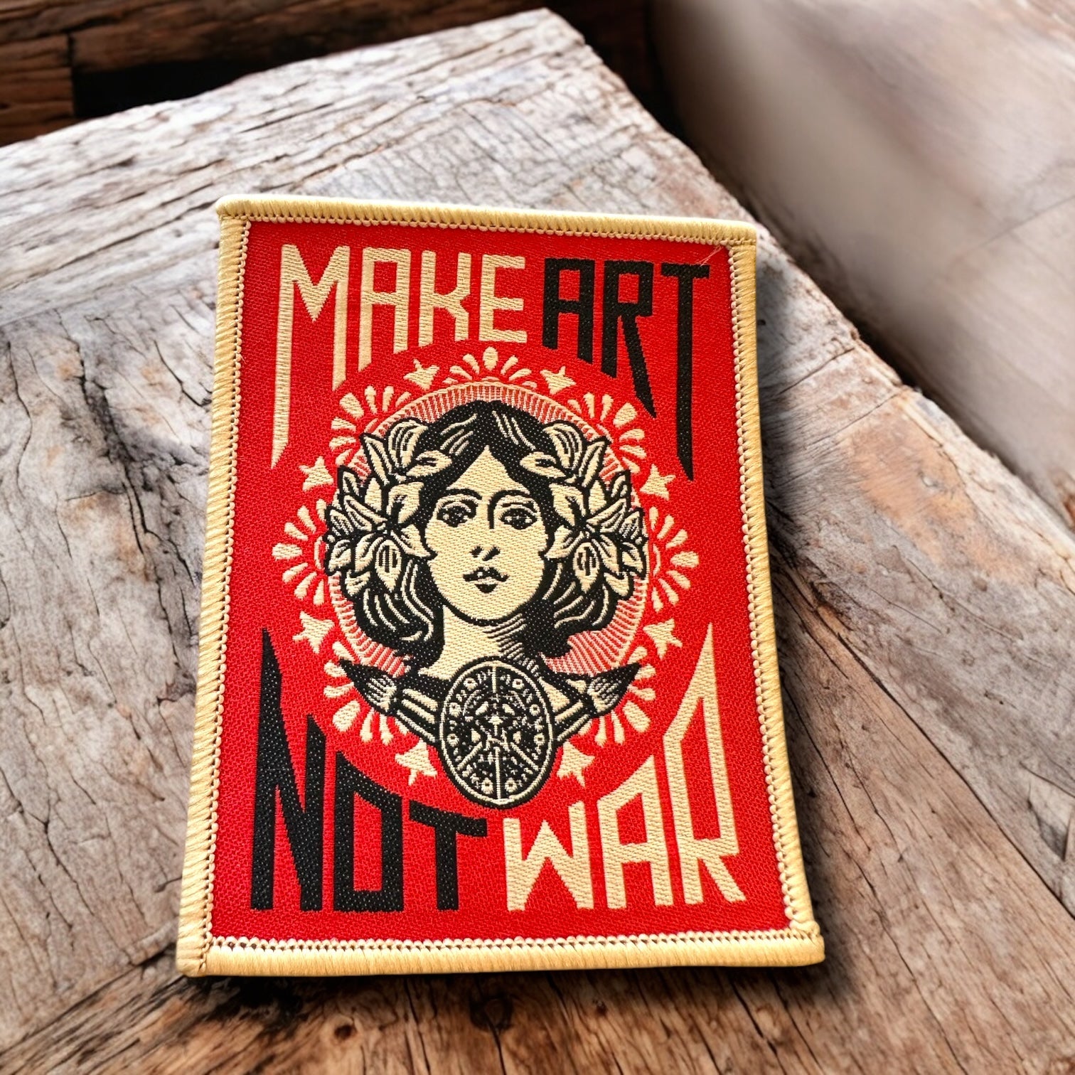 “Make Art Not War” Iron On Patch - Wander Together Outfitters