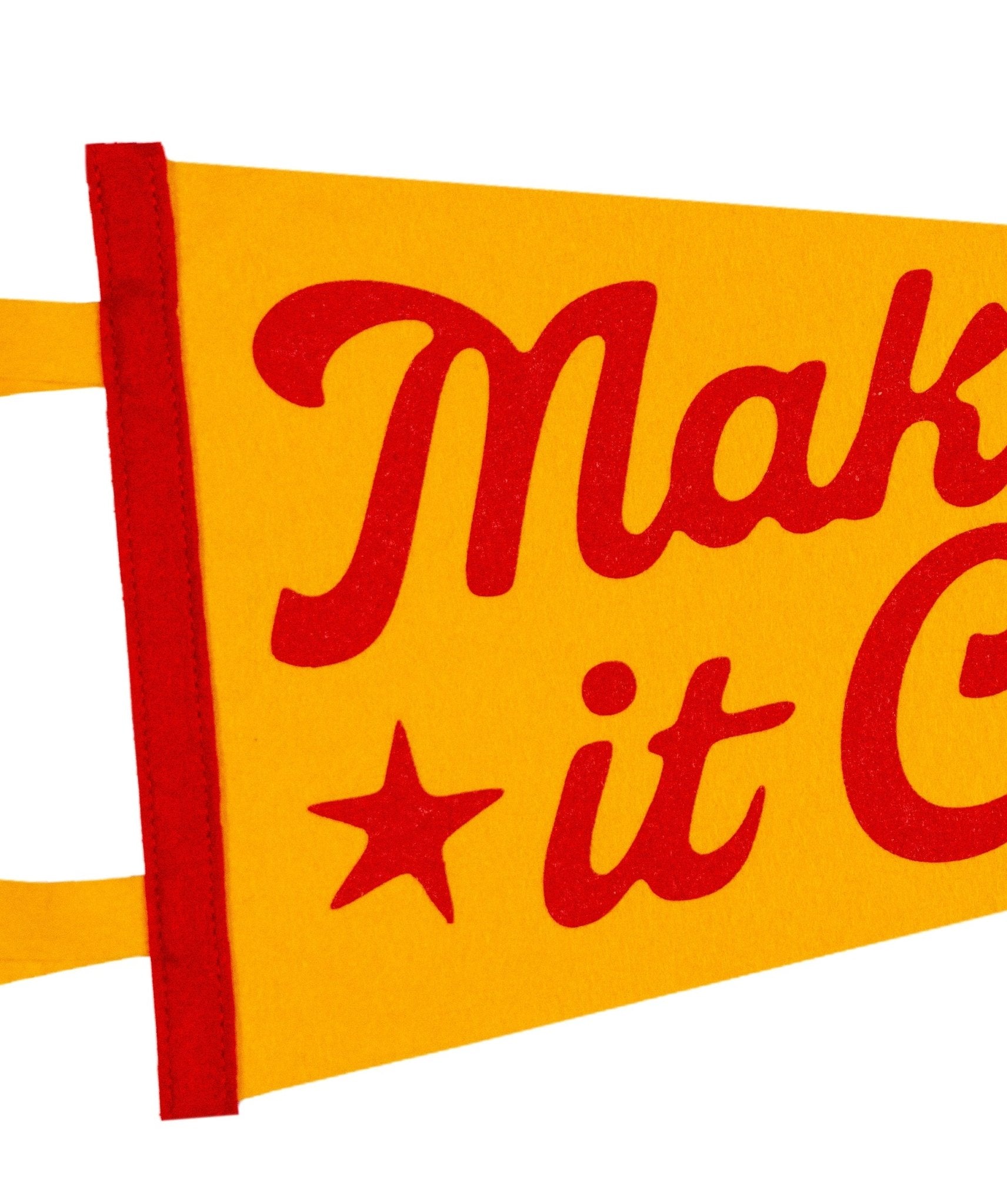 "Make It Count" Pennant from All Time Low - Wander Together Outfitters