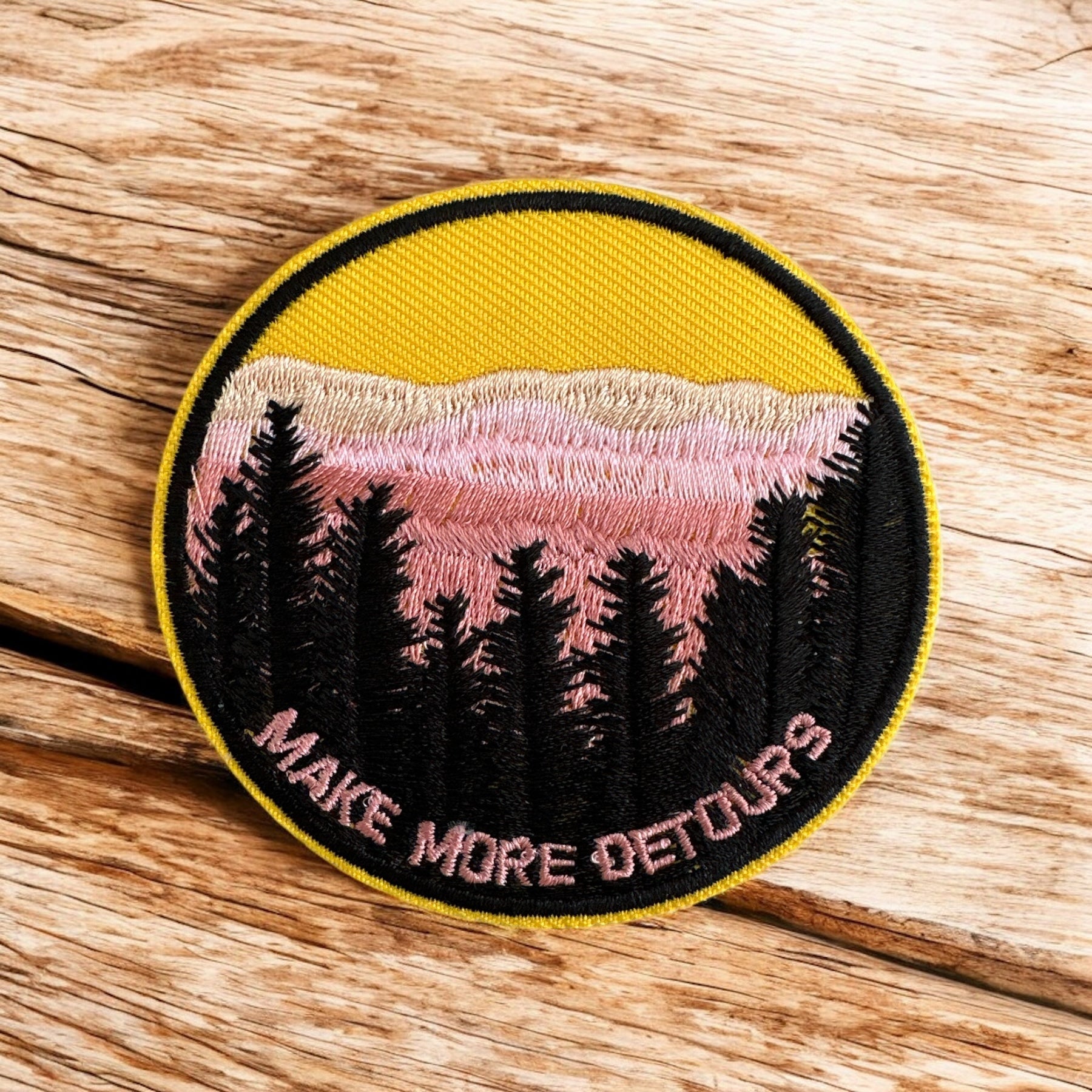 "Make More Detours" Iron On Patch - Wander Together Outfitters