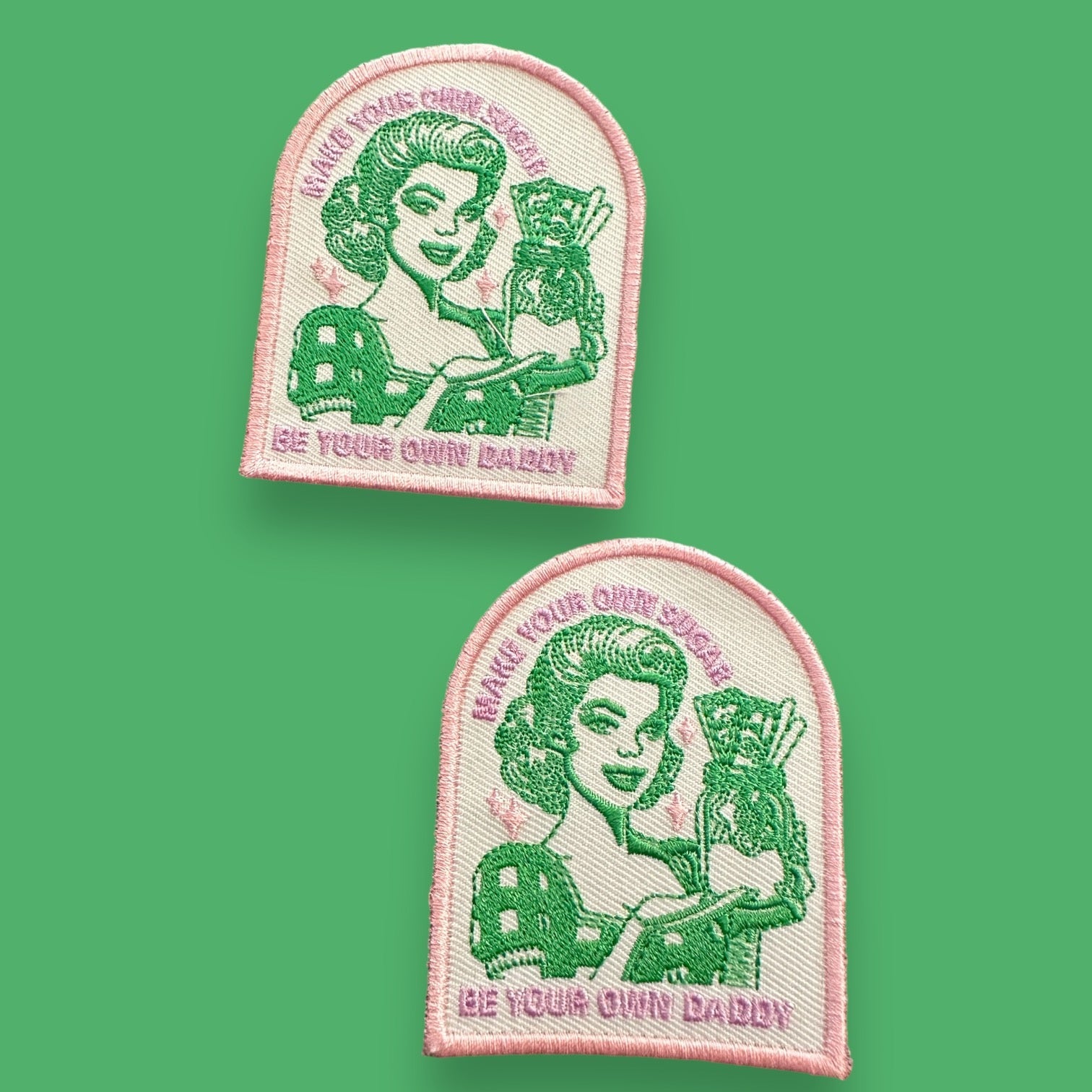 “Make Your Own Sugar” Embroidered Iron On Patch - Wander Together Outfitters