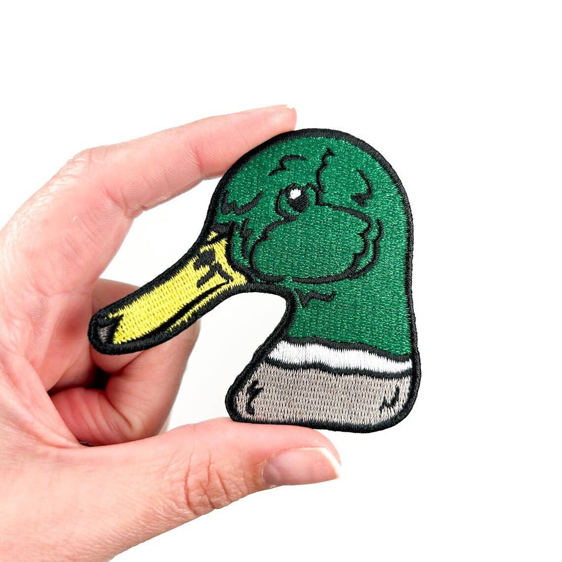 Mallard Duck Head Iron - On Patch Embroidered - Wander Together Outfitters